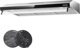 GASLAND UC90SS Dvigubo variklio dizaino 90 cm gartraukis, recirkuliacinis ir ištraukiamasis oras, tylus, 361 m³/h, 3 lygių jutiklinis valdymas, pakabinamas gartraukis, sieninis gartraukis, aktyvuotos anglies filtras, nerūdijantis plienas,