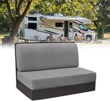 Motorhome sofos dangtis, 2 dalys (1 rinkinys) Karavanas sofos sėdynės pagalvėlė padengti Stretch Jacquard RV sėdynių dangteliai Camper Loveseat sofos baldų apsauga plaunamos pagalvėlės apsauginiai dangteliai priekaboms