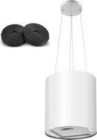 SNDOAS 35 cm gartraukis su sala, baltos spalvos, 700 m³/h, A++ energinis efektyvumas, 3 greičio lygiai, LED apšvietimas
