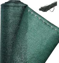 WOLTU Tvoros ekranas 1,5 x 10 m, 150 g/m² HDPE teniso ekranas Šešėlių tinklas Privatumo ekranas Apsauga nuo vėjo, apsauga nuo dulkių, apsauga nuo saulės Apsaugos nuo saulės Audinys Tinklas su kabelių raiščiais Žalias