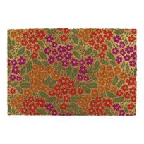 Iš kokoso pluošto grindų kilimėlis 40x60 cm Floral – Artsy Doormats