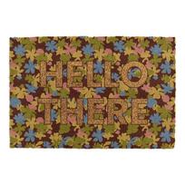 Iš kokoso pluošto grindų kilimėlis 40x60 cm Hello There – Artsy Doormats
