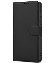 Juodas atverčiamas dėklas Samsung Galaxy A57 5G telefonui "Fancy Wallet"