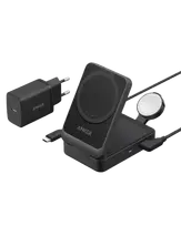 Įkroviklis Anker MagGo Charging Station (15W, Foldable 3-in-1) Black