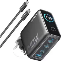 Įkroviklis Anker 140W, 4-Port, PD 3.1 with USB-C Cable Dark Gray