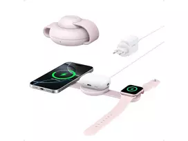 Įkroviklis Anker MagGo Charging Station (3-in-1, Foldable Pad) Pink
