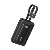 Išorinė baterija Anker Zolo (10K, 35W, Built-In Dual USB-C Cables) Black
