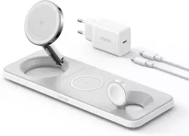 Įkroviklis Anker MagGo Charging Station (15W, 3-in-1 Stand) Black