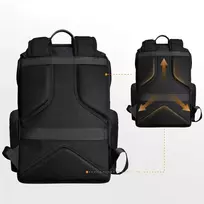 Krepšys fotoaparatui - K&F Concept Shadow Beta, 15.6" nešiojamojo kompiuterio dėklas, lietaus apsauga, juoda