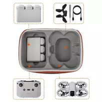 Dėklas - Sunnylife B864 Kietas Dėklas DJI Neo Drone 266x191x93mm Oranžinis
