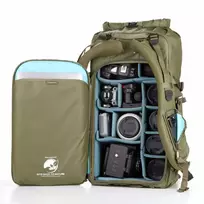 Kameros kuprinė - Shimoda Action X70 HD Starter Kit (Extra Large DV Core Unit v2, šalmų laikiklis, lietaus apsauga)