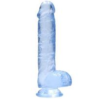 Falo imitatorius Crystal Clear (15 cm) (mėlynas)