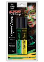 Veido dažai ALPINO Liquid liner geltoni+žali