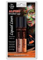 Veido dažai ALPINO Liquid liner oranžiniai+rudi