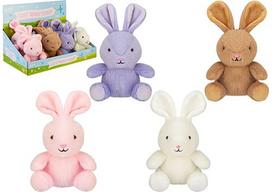Pliušinis žaislas zuikutis Easter Cute Beanie Minky Bunny, 13 cm, įv. rūšių