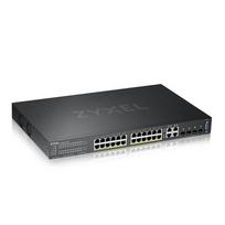 ZYXEL GS2220-28HP-EU0101F Managed L2 Gigabit Ethernet (10/100/1000) Network Switch, Power over Ethernet (PoE), Black