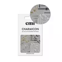 E.Mi Lipdukai nagams Charmicon Silicone Stickers #170 Zipper
