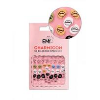 E.Mi Lipdukai nagams Charmicon Silicone Stickers #125 Lips - Eyes