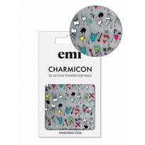 E.Mi Lipdukai nagams Charmicon Silicone Stickers #208 Easy-breezy