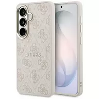 GUESS 4G Embossed Ring phone case with stand for Samsung Galaxy S26+ (S947), pink