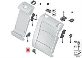 Bmw 5 F11 Isofix Dėklas Originalus 52207267097