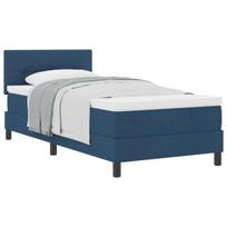 vidaXL Kiemas lova su čiužiniu Mėlyna 90 x 200 cm audinys