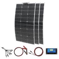 300 W lankstus saulės modulis su 30A 12/24V įkrovimo valdikliu