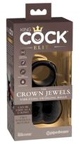 King Cock King Cock Elite TCJ Vibrating Dual-Motor Silicone Swinging Balls Ring