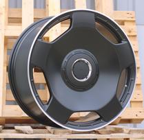 Ratlankis RACINGLINE F5133 R22x10 5x130 ET 36 CB 84.1 (Black Half Matt Polished Lip) (900 kg)