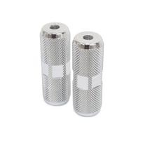 BMX atramos kojoms (pegai) // 9 mm ašis, 75 mm, plienas (sidabriniai)