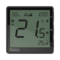 Engo EFAN Wifi Fan Coil termostatas 230V, juodas