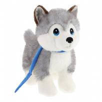 KEEL TOYS KEELECO PUPPY LOVE Haskis su pavadėliu, 23 cm