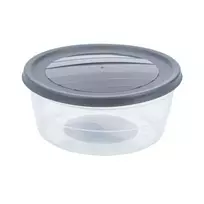 Maisto dėžutė, pilka, apvalios formos, 700 ml