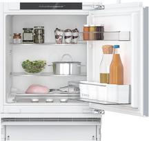 "Bosch" KUR21VFE0 Series 4 Smart Undermount šaldytuvas 82 x 60 cm Įduba 134 L Pagaminta Vokietijoje Greitesnis vėsinimas vienu mygtuko paspaudimu Labai tylus plokščias lankstas