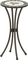 "Dehner Diana" gėlių taburetė Skersmuo 30 cm Aukštis 60 cm Metalinė mozaikinė išvaizda Ruda / Pilka / Balta