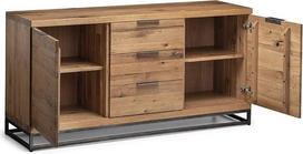 "Julian Bowen Brooklyn Oak Gunmetal" staliukas
