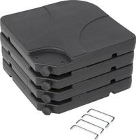 AKTIVE 62196 - Kvadratinis pakartotinai užpildomas skėčių laikiklis, 4 vnt. AKTIVE Garden