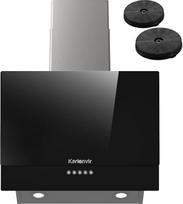 Juodos spalvos kampinis gartraukis 60 cm A++ 450 m³/h