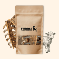 FURRST ėriuko kaklo kaulai šunims – natūralus, hipoalerginis kramtalas, 100g
