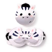 Relaxeazzz Zebras kelioninė pagalvėlė su akių kauke