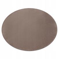 Apvalus minkštas vienspalvis "seduction" kilimas, 133 cm, taupe