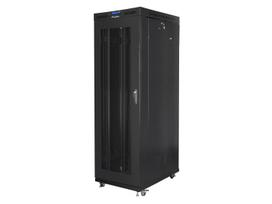 LANBERG  Standing rack cabinet 19 inches 27U 800x1200 black perforated door LCD FLAT PACK | FF01-8227-23BL  | 5901969438000