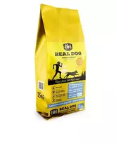 Real Dog Adult Sensitive sausas maistas šunims su antiena, 15 kg