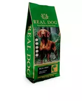 Real Dog Adult All Breeds sausas maistas šunims su buivoliena ir ryžiais, 12 kg