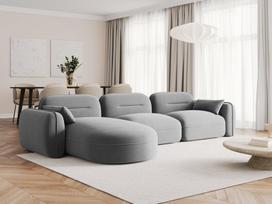 Minkštas kampas Cosmopolitan Design Sydney 4, pilkas, kairinis