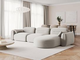 Minkštas kampas Cosmopolitan Design Sydney 4, smėlio, dešininis