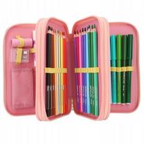 TOPModel - Triple Pencil Case JUICY - apricot, pink, yellow (413324)