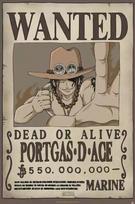 One Piece Plakatas "ieškomas Ace" (91.5x61 cm)