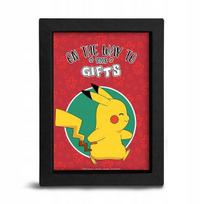 Pokemon "kelionė link dovanų" rėminis plakatas 15x20 cm