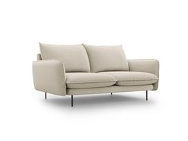 Sofa Cosmopolitan Design Vienna 2S, smėlios spalvos gobelenas